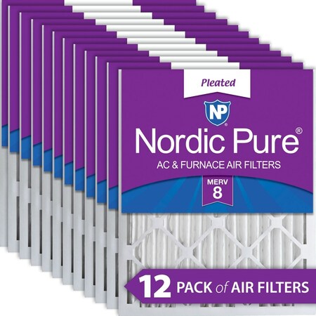 FILTER 14X25X2 MERV 8 MPR 800 12 PIECES ACTUAL SIZE 135 X 245 X 175 MADE IN THE USA
